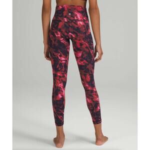 LULULEMON Align High-Rise Pant 25" Intensity Pink Blossom Multi Sz 4 {O31}